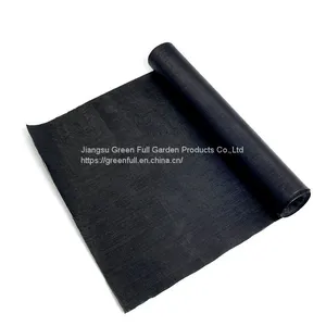 Black Plastic Ground Cover Agriculture Weed Control Fabric For Plant thumbnail-1