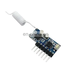 433RF Receiving Module 4-channel High-level Signal Learning Decoding Receiving Circuit Board thumbnail-3