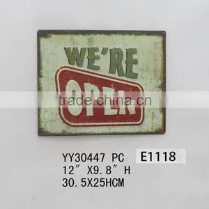 Outdoor Factory Embossed Wall Tin Sign, Vintage Metal Tin Plate thumbnail-1
