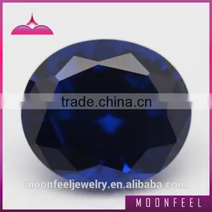 Oval Cut Synthetic Blue Spinel Gemstone thumbnail-3