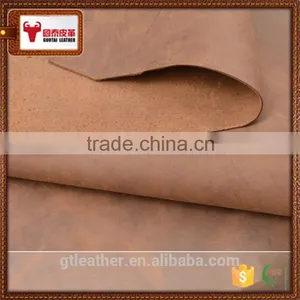 Genuine China Leather for Shoes Vintage Style Crazy Horse Pattern thumbnail-5