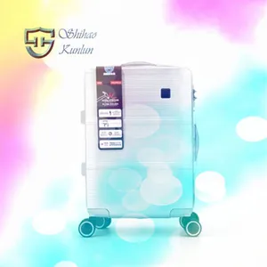 Portable Lightweight Capacity 100% New PP Suitcase Metal Luggage Travel Suitcase PC Boarding Luggage thumbnail-5