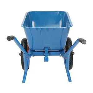 Construction Cement Dump Truck Cart Handling Unicycle Manual Double Wheel Handcart thumbnail-5