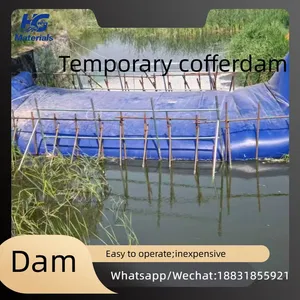 PVC Water Barrier Flood Control Bag, Mobile Soft Water-Filled Dam for Flood Prevention, Foldable Water Block Wall, Portable Water Bag thumbnail-1