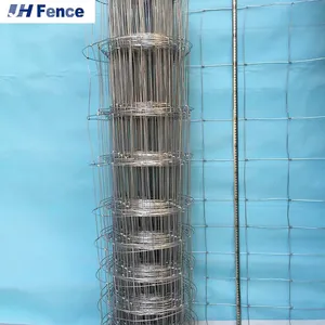 Galvanized Iron Farm Cattle Field Metal Horse/Sheep Fence Mesh for Livestock Grassland Fixed Knot Isolation Steel Wire Mesh thumbnail-1