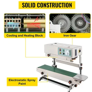 Portable Plastic Bag Sealer Plastic Paper Bag Continuous Sealer Sealing Machine thumbnail-1