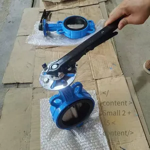 Jingdie Hugong Valve D71x Handle Soft-sealed Wafer Butterfly Valve Dn50, 100, 150 thumbnail-4