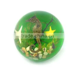 Promotional Gifts 64mm Sea Horse Semicircle Crystal Desk Decoration thumbnail-5