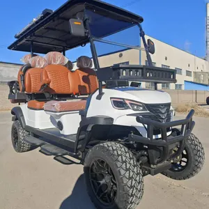 New Kc4+2 Six-seater Electric Golf Cart With Solar Panel and Insulated Box, Customizable, Suitable for Scenic Spot Sightseeing, for Export, From Original Manufacturer thumbnail-4