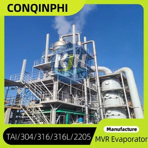 Corrosion-Resistant Titanium Double-effect MVR Evaporator for Chemical Concentration thumbnail-2