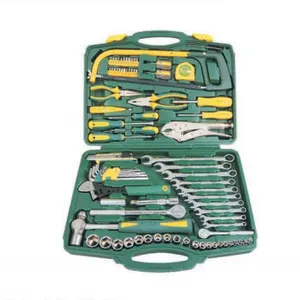 85pcs Premium Machinery Repair Tool Kit, Full-spec Socket & Wrench Overhaul Set With Shockproof Plastic Case thumbnail-1