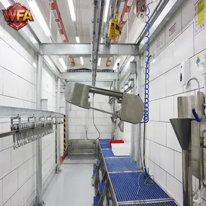 High Efficiency Full Set Hog Slaughter Equipment PLC Controlled Livestock Abattoir Line thumbnail-4