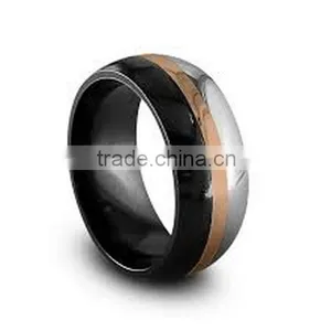 2016 New Jewelry Titanium Mens Wedding Ring Engagement Band thumbnail-1