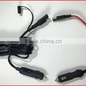 NEW Double Male Plug Pigtail Cigarette Plug With 18AWG 2C 105c300V Power Cable Assembly thumbnail-5