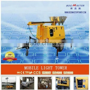 Diesel Engine Mobile Light Tower With 8.8kw/10kw Generator thumbnail-1