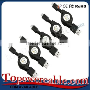 Wholesale Stretch Micro Usb Data Cable Technologies Phone Usb Cable For Samsung For Sony Z5 thumbnail-1