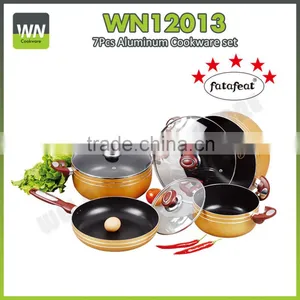 Aluminium Non-stick Palm Restaurant Cookware High Quality Cookware Set With Best Price thumbnail-1