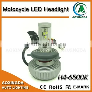 2015 Newest Fanless All in One Design 4300K H4 Motorcycle LED Headlight thumbnail-3