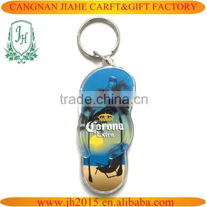 Shoes Shape China Factory Personlaized Promotional Custom Double Side Printing Acrylic Key Ring thumbnail-5