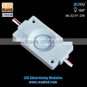 Cre e Led Type 2W Dc12v IP65 Waterproof Injection 2525 Led Module With Lens Led Display Module Signage Light 5 Year Warranty thumbnail-1