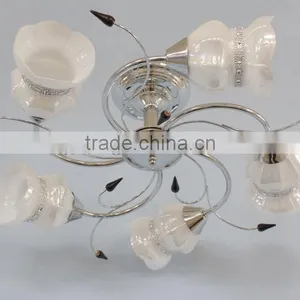 White Spiral Wooden Chandelier Pendant for Living Room From Made in China thumbnail-2