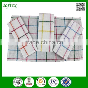 OEM 38x64cm 55g Cotton Check Disposable Waffle Weave Kitchen Towels thumbnail-1