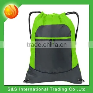 All-Purpose Pocket Lightweight Travel Gym Drawstring Bag thumbnail-2