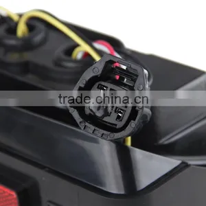 Smoke Lens Jeep Wrangler 07-15 JK LED Brake Tail Lights Bulb Assembly Conversion Rear Turn Singal Reverse Lights thumbnail-4