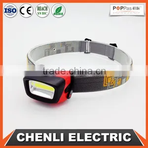 POPPAS T11 AAA Operated 3W COB High Outdoor Waterproof Running Camping Walking Led Headlamp thumbnail-1