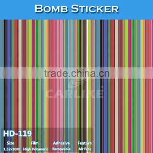 HD-119 CARLIKE Air Bubble Free Lovely Cartoon Vinyl Sticker Bomb Auto Body Color Sheet thumbnail-1
