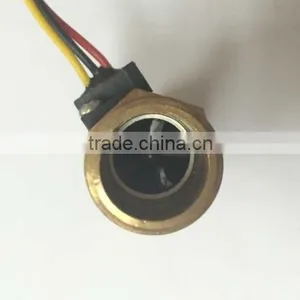 DN15 G1/2" Rate 1~30L/min Hall Liquid Water Brass Flow Sensor Meter for Water Heater thumbnail-5