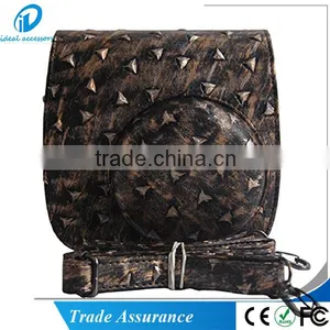 Metallic Style Fujifilm Pu Leather Instax Mini8/Mini8 + Instant Film Camera Case Bag With Removable Bag Strap thumbnail-2