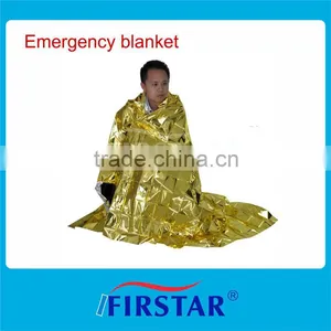 Aluminized Non-stretch Polyester Gold Emergency Blanket thumbnail-1