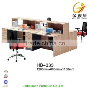Comfortable Wooden Type 4 Person Bookcase With Computer Desk thumbnail-3