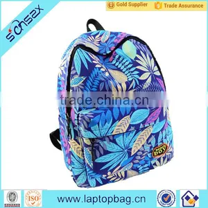 China Supplier Canvas School Bags for Girls Wholesale Backpack thumbnail-1
