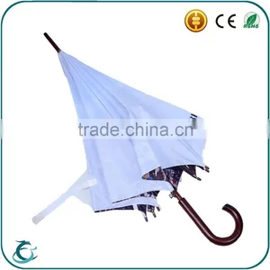 Fashion 2 Layer Auto Open Wooden Golf Umbrella thumbnail-5