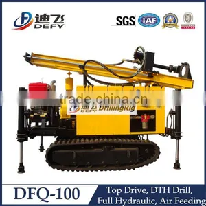 DFQ-100 Top Hammer Shallow Well Drilling Rig for Rocky Mountains thumbnail-1