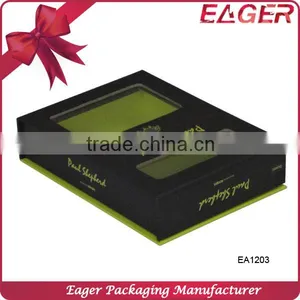 Factory Directly Wholesale Paper Box With Window, Hot Sale Black Paper Box thumbnail-2