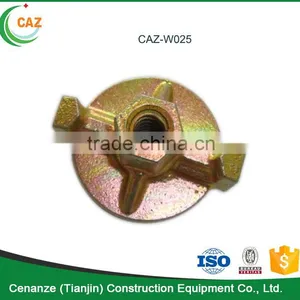 Galvanized Cast Iron Round Plate Nut for 15/17mm Tie Rod thumbnail-1
