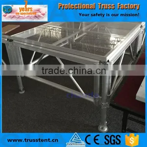 Transparent Clear Lighting White Acrylic Glass Wedding Stage Platform thumbnail-4