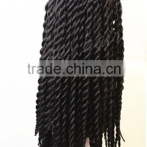 100% Japanese Fiber Havana Mambo Twist Crochet Braids Synthetic Lace Front Wig Wtih Baby Hair thumbnail-4