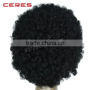Short Kinky Curly Human Hair Wig, Low Price Curly Wig for Black Women In Stock thumbnail-4