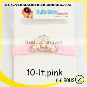 Cheap Pearl Baby Girls Headband, Girls Princess Crown Headband thumbnail-3