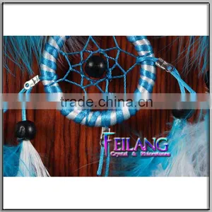 Blue Rings Feathers Dreamcatcher thumbnail-5