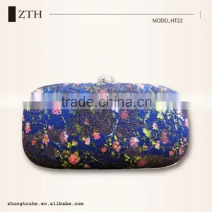 Wholesale Print Fabric Fashion Evening Bag thumbnail-1