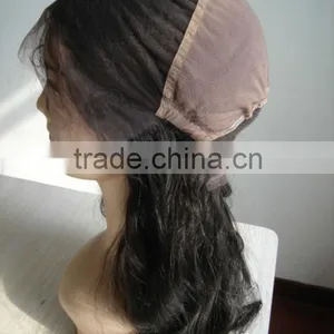 16inch Body Wave Natural Black Brazilian Virgin Human Hair Full Lace Wigs Swiss Lace Silk Base OEM Professional Factory Price thumbnail-6