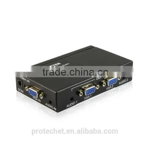 Metal Case 2 Port VGA Splitter 1 In to 2 Out Dual Display Video Amplifier Bandwidth to 500MHz thumbnail-4