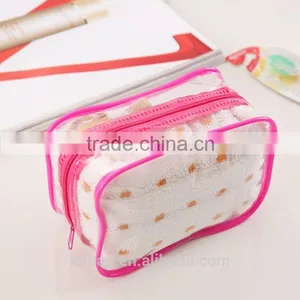 Eco Recycled Retailing Plastic Zipper Fashion&cheap Cosmetic Bag thumbnail-2