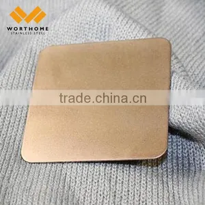 201 304 Cold Rolled No.4 HL Gold Mirror Stainless Steel Decorative Sheet thumbnail-5