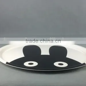 China Round Solid Plastic Serving Tray Dinner Plate thumbnail-2